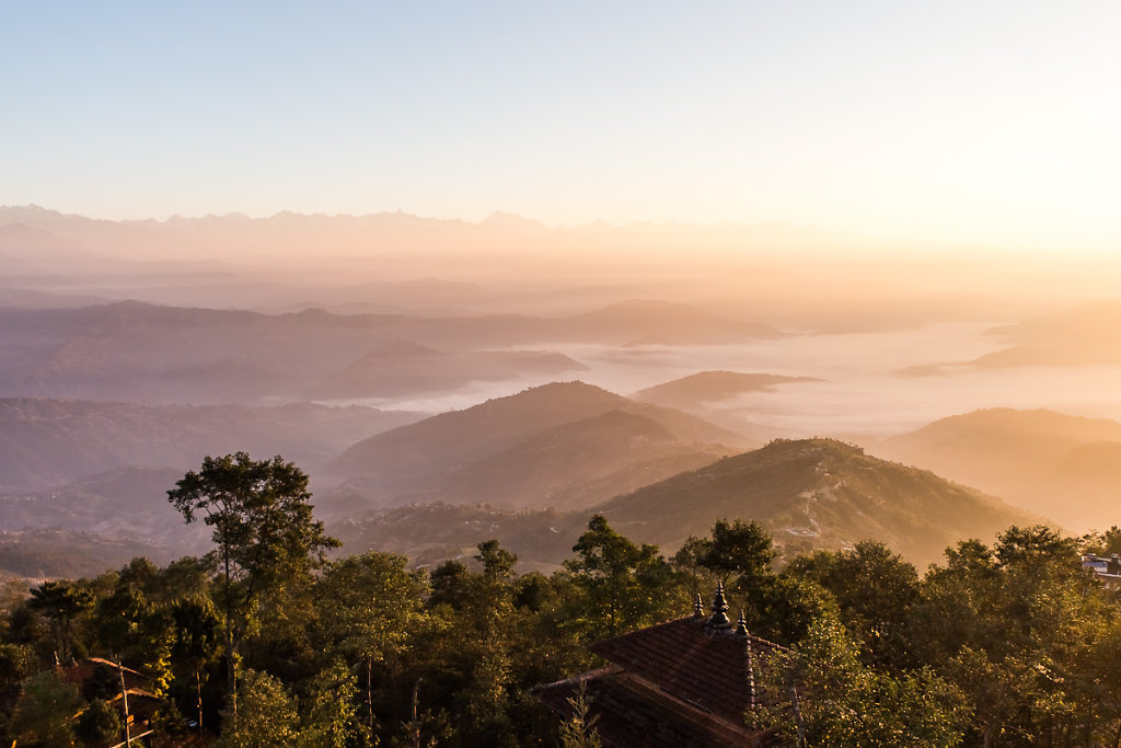 Sonnenaufgang in Nagarkot